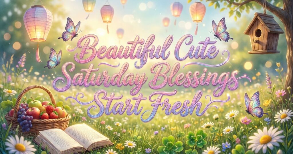 Beautiful Cute Saturday Blessings Start Fresh