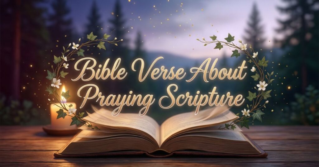 Bible Verse About Praying Scripture