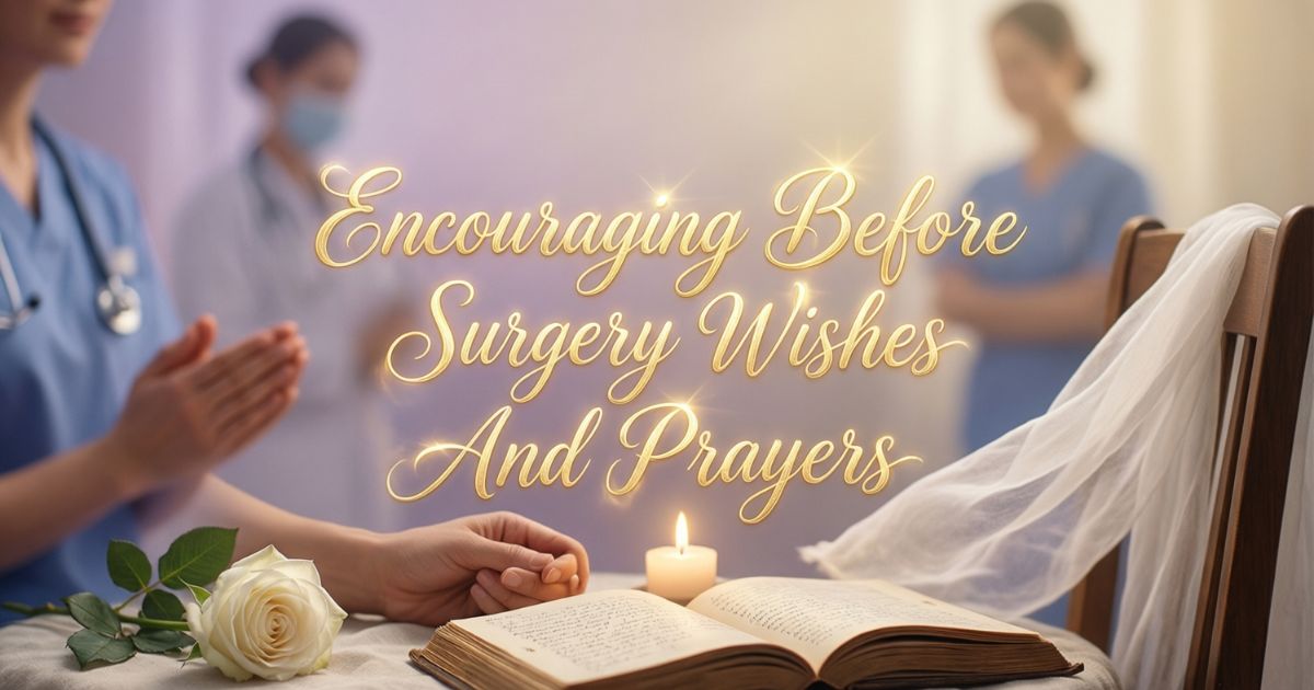 Pre Surgery Message 50+ Powerful Before Surgery Wishes and Prayers for Comfort