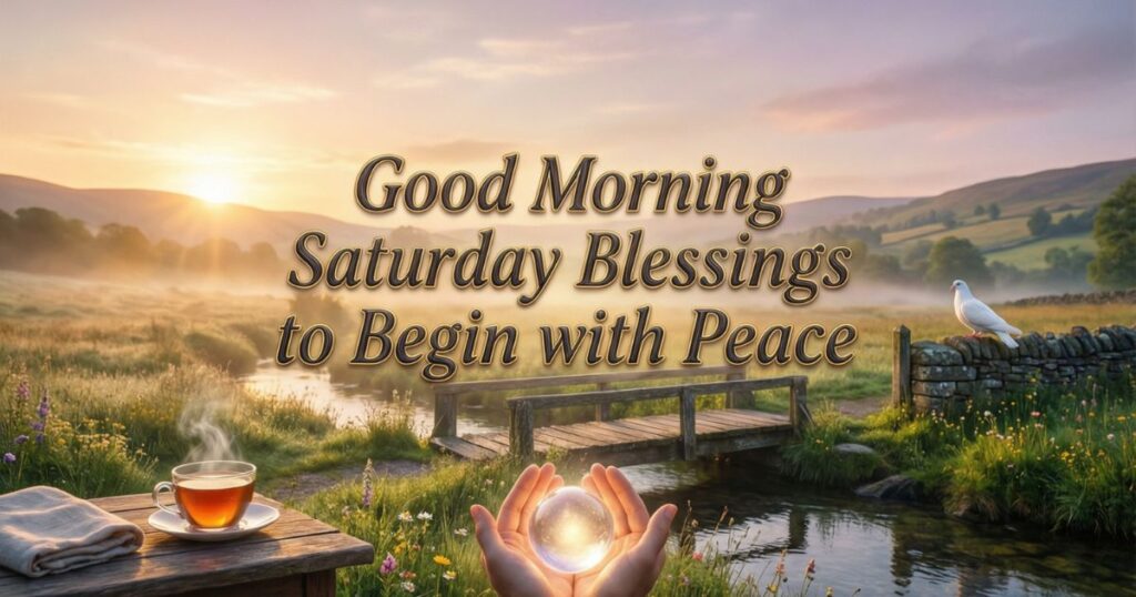Good Morning Saturday Blessings to Begin with Peace