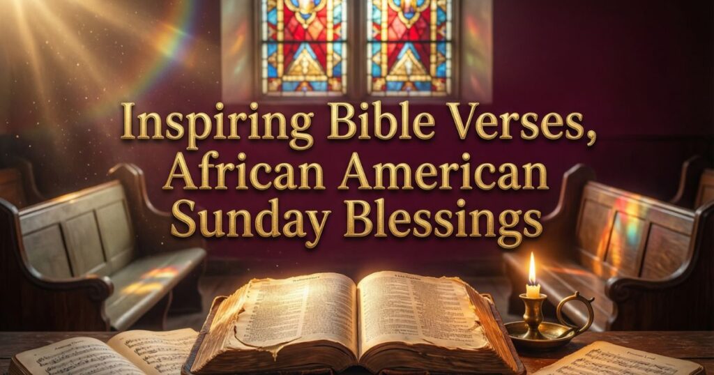 Inspiring Bible Verses, African American Sunday Blessings