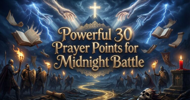 Powerful 30 Prayer Points for Midnight Battle
