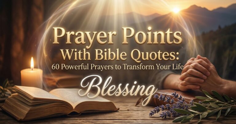 Prayer Points With Bible Quotes 60 Powerful Prayers to Transform Your Life