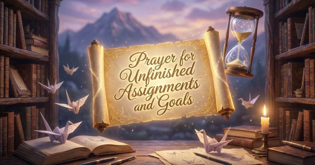 Prayer for Unfinished Assignments and Goals