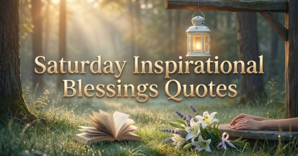 Saturday Inspirational Blessings Quotes