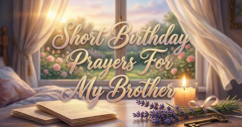 Short Birthday Prayers For My Brother