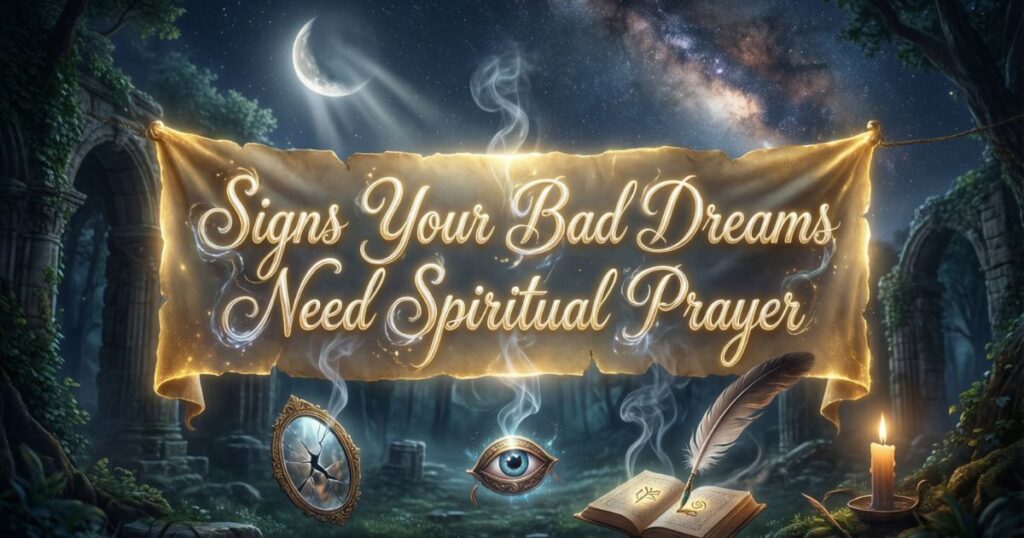 Signs Your Bad Dreams Need Spiritual Prayer