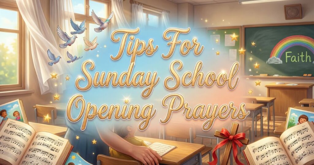 Tips For Sunday School Opening Prayers