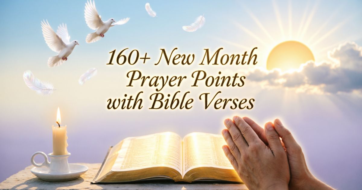160+ Best New Month Prayer Points with Bible Verses
