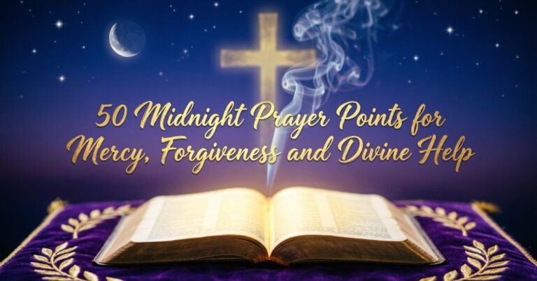 50 Midnight Prayer Points for Mercy, Forgiveness and Divine Help