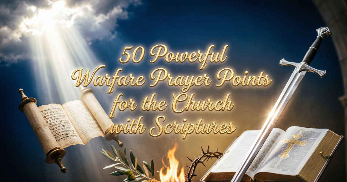 80+ Warfare Prayer Points for the Church with Scriptures