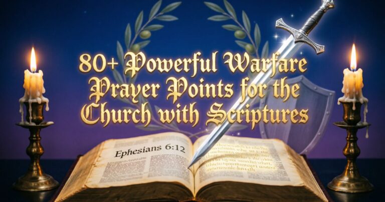 80+ Powerful Warfare Prayer Points for the Church with Scriptures