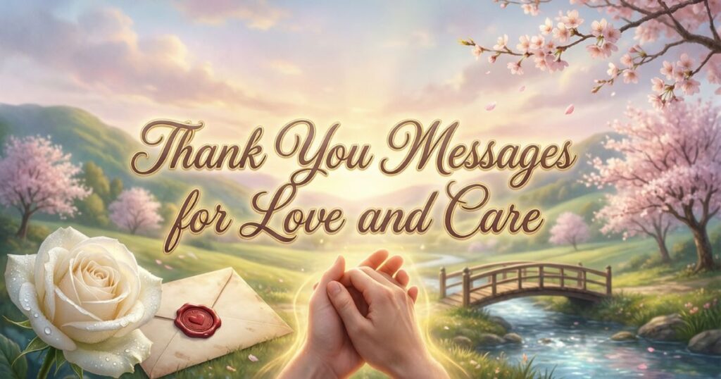 Thank You Messages for Love and Care