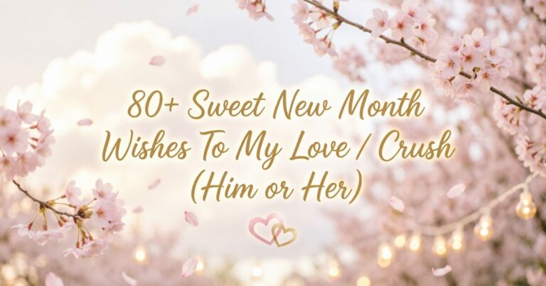 80+ Sweet New Month Wishes To My Love / Crush (Him or Her)