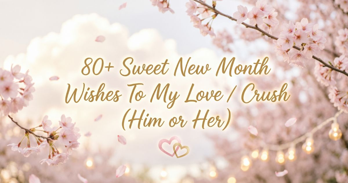 80+ Sweet New Month Wishes To My Love / Crush (Him or Her)