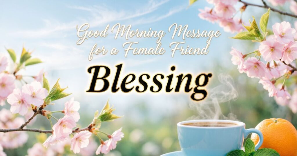 Good Morning Message for a Female Friend