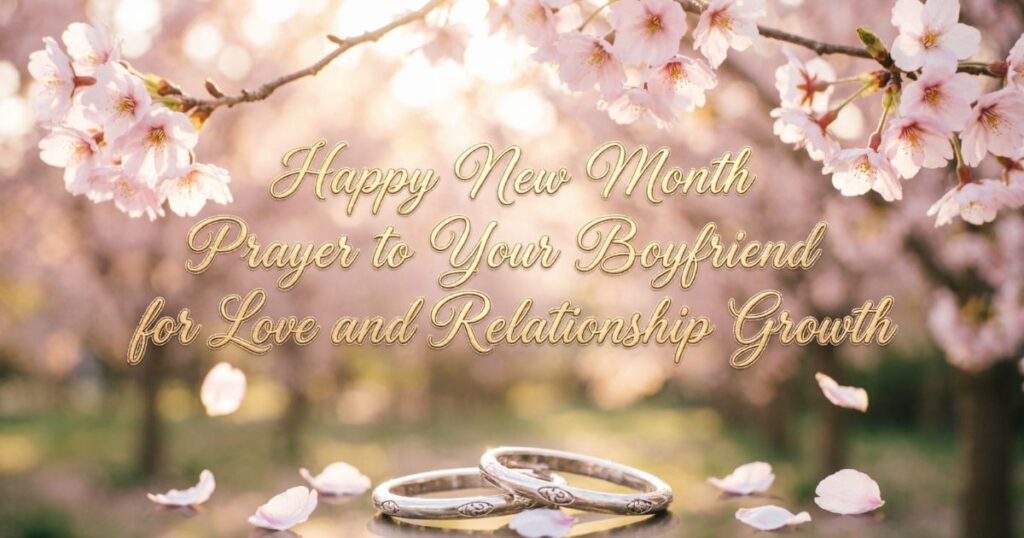 Happy New Month Prayer to Your Boyfriend for Love and Relationship Growth