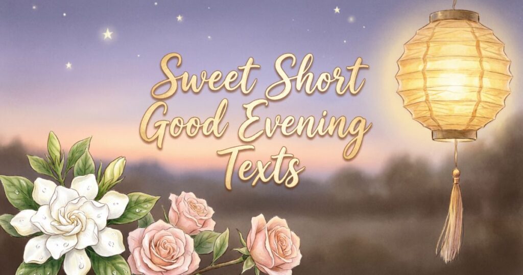 Sweet Short Good Evening Texts