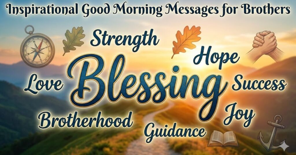 Inspirational Good Morning Messages for Brothers