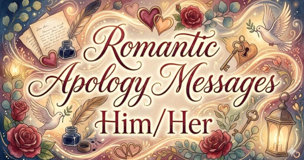 Romantic Apology Messages for Him/Her