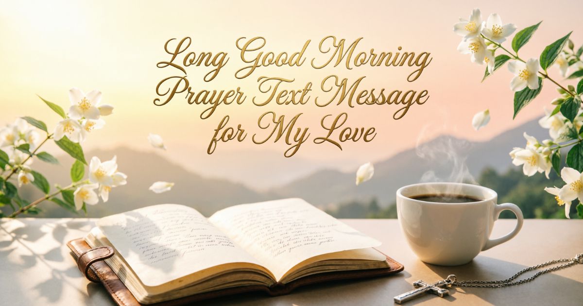 Long Good Morning Prayer Text Message for My Love